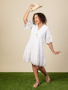 67. Tribal Eyelet Dress